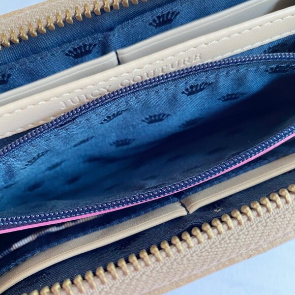 Juicy Couture Vintage Nylon Studded Beige Continental Wallet - Picture 6 of 7